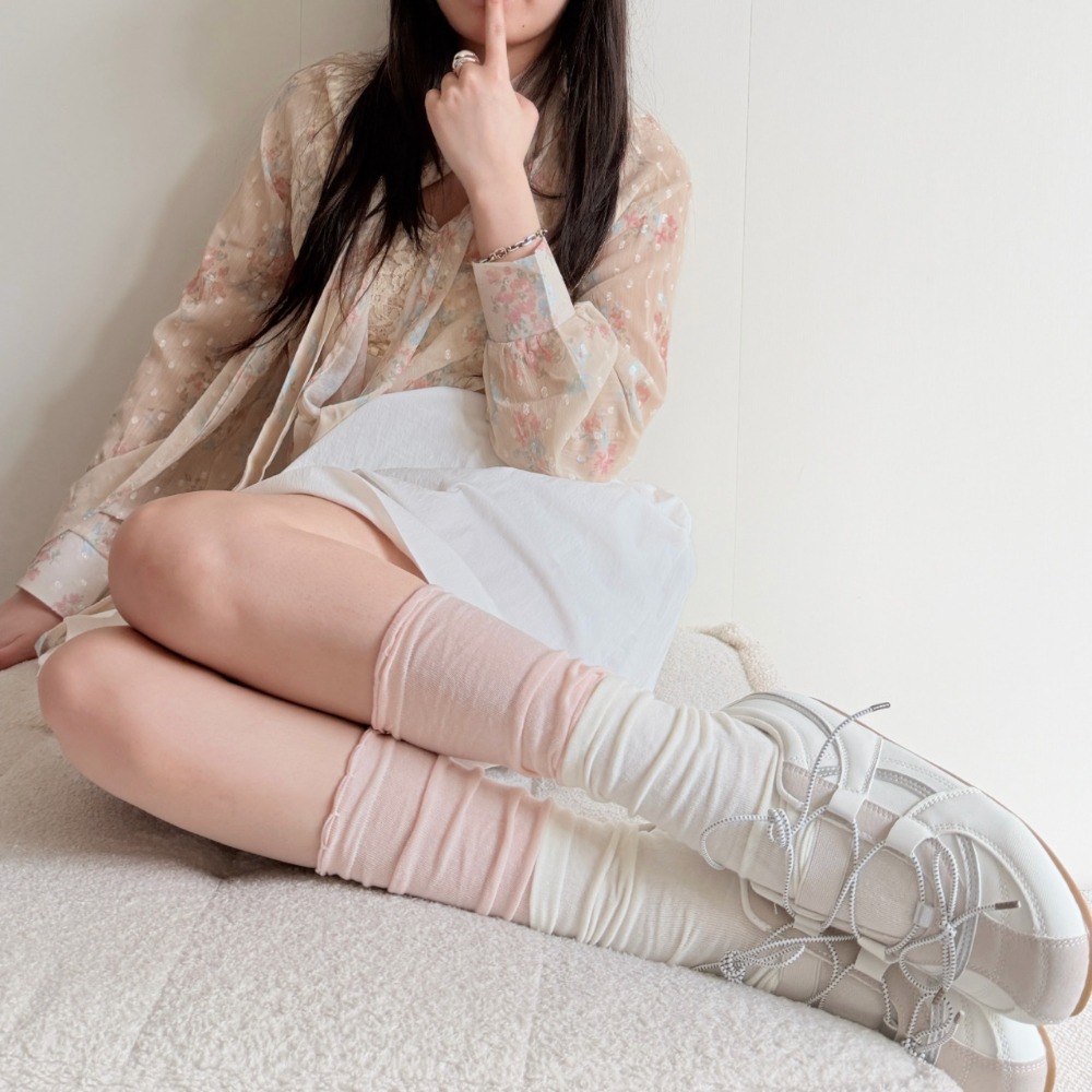 Sweet Balletcore Color Block S - огляд і ціна Boot Sock Slouchy