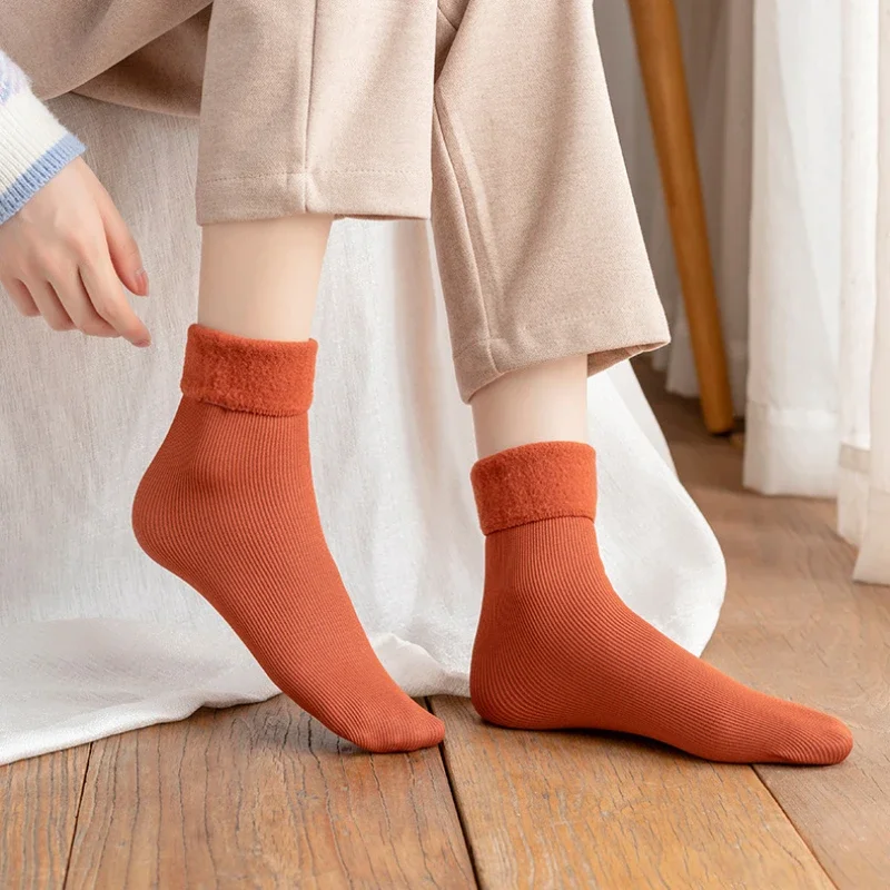 1-4Pairs  Warm Fleece Lined Mi - огляд і ціна Boot Sock Slouchy
