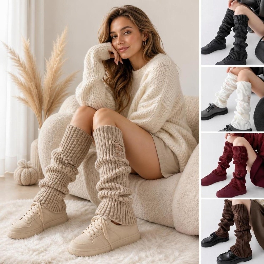 Warm Knit Leg Warmers Stretch  - огляд і ціна Boot Sock Slouchy