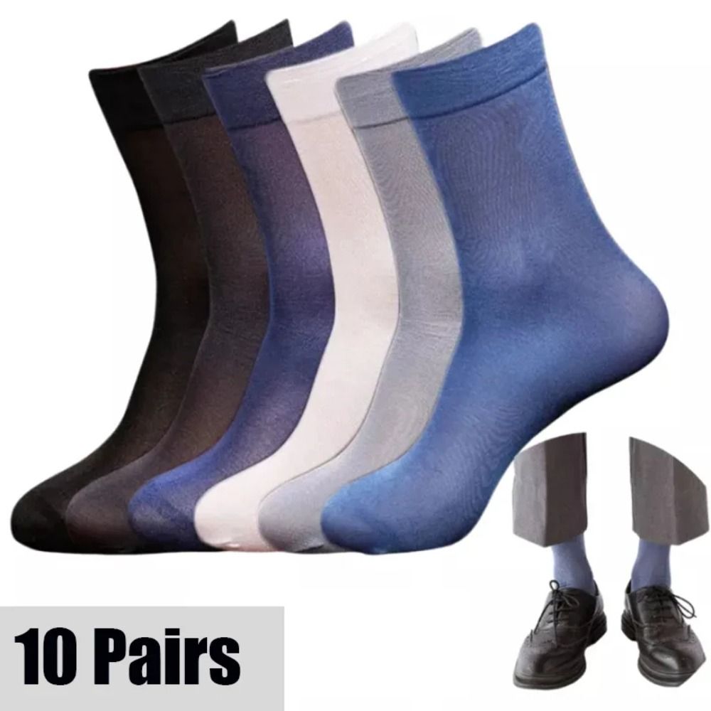 10pairs New Breathable Men Ice - огляд і ціна Silk Sock Bamboo