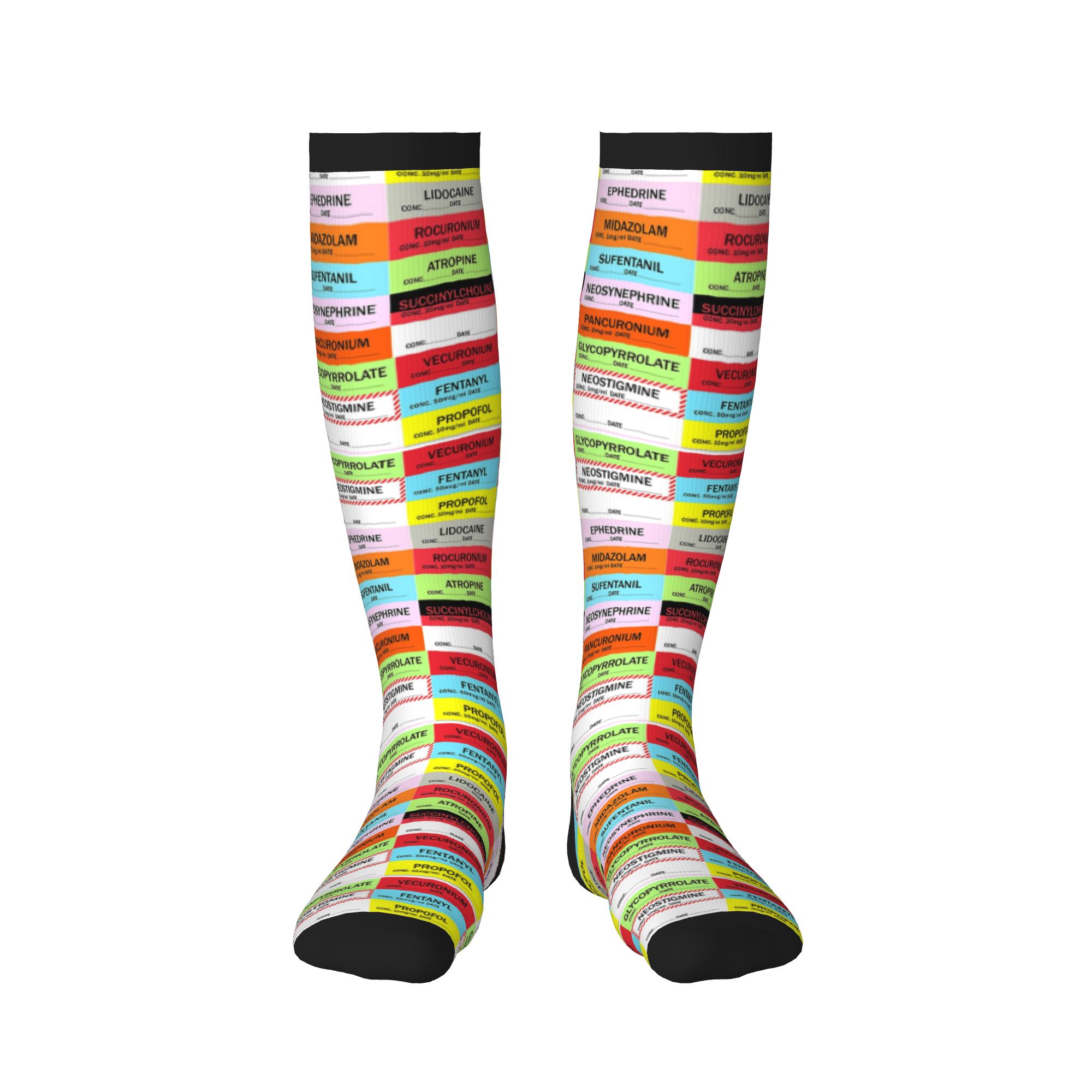 Novelty Printed Anesthesia Med - огляд і ціна Compression Sock Medical