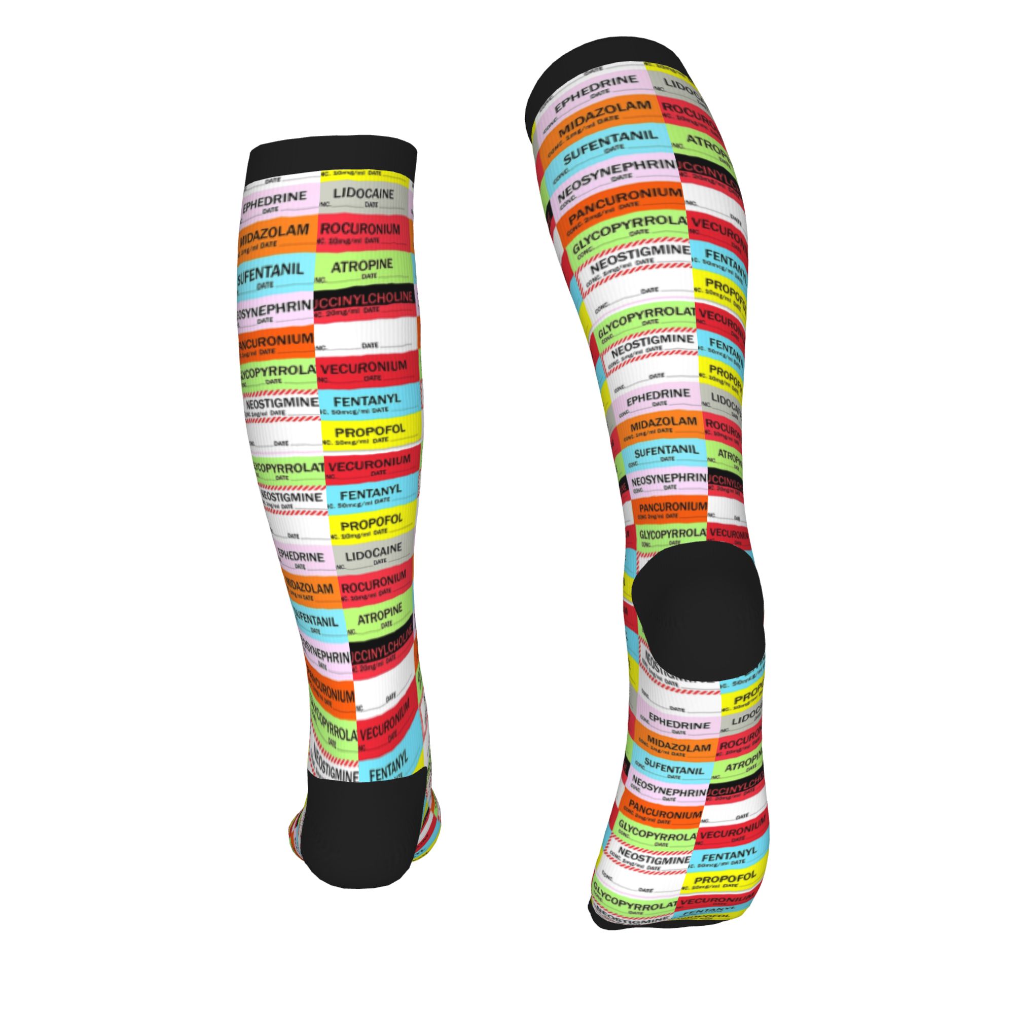 Novelty Printed Anesthesia Med - огляд і ціна Compression Sock Medical