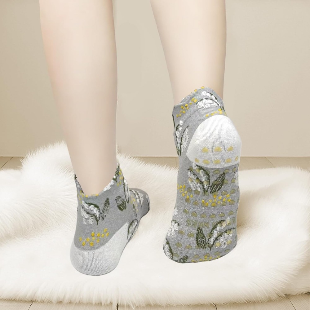 Floral Jacquard Yoga Socks for - огляд і ціна Grip Sock Yoga