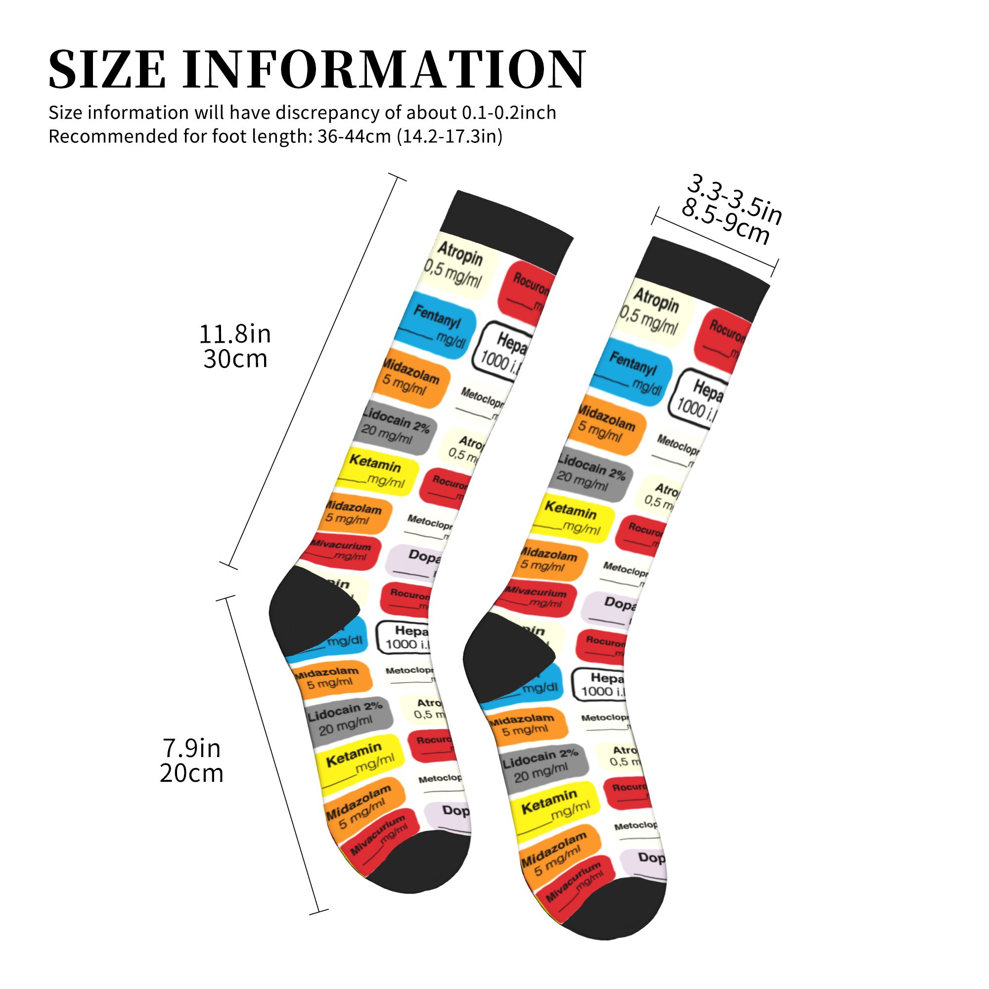 Anesthesia Medication Labels M - огляд і ціна Compression Sock Medical