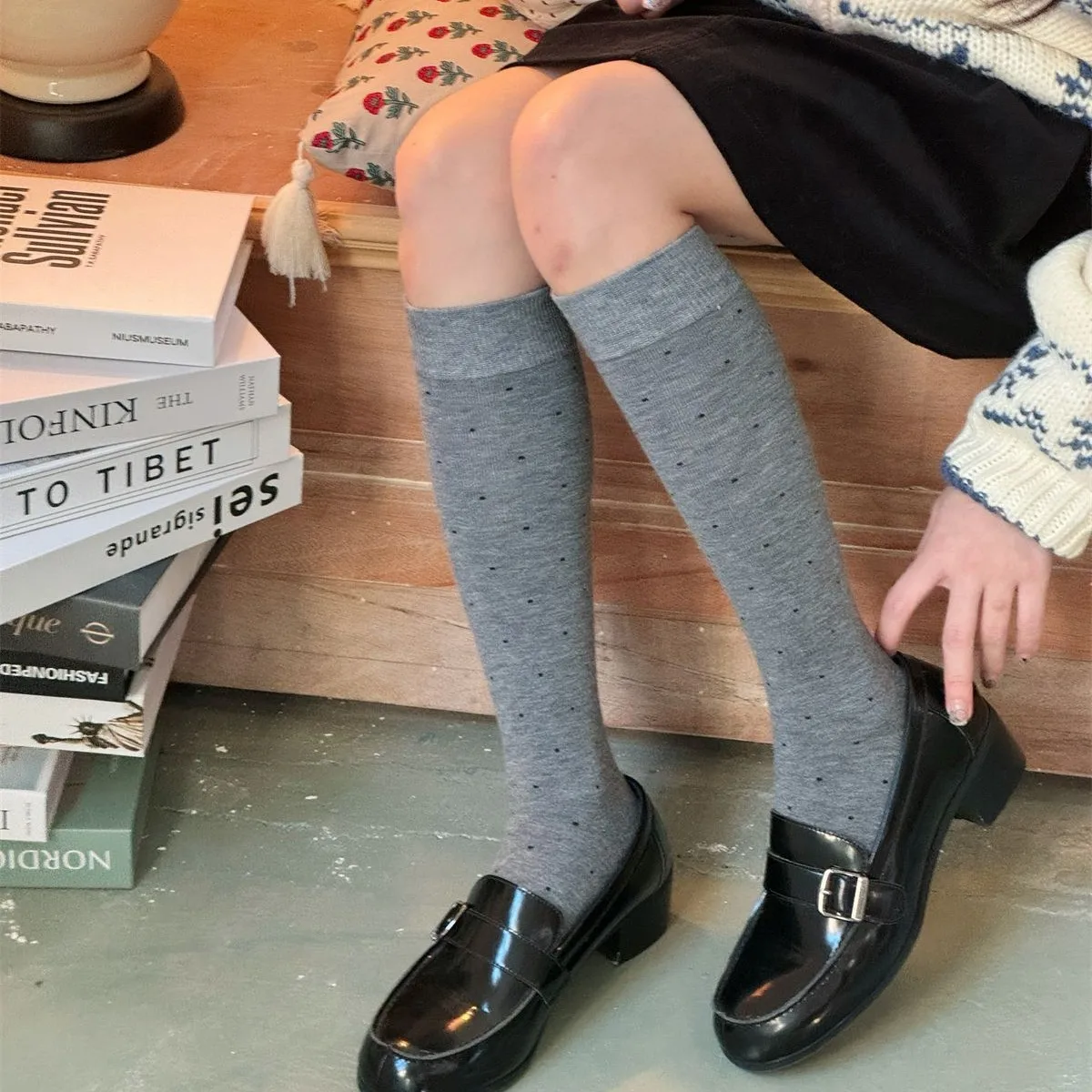 SP&CITY Winter Sweet Polka Dot - огляд і ціна Silk Sock Bamboo
