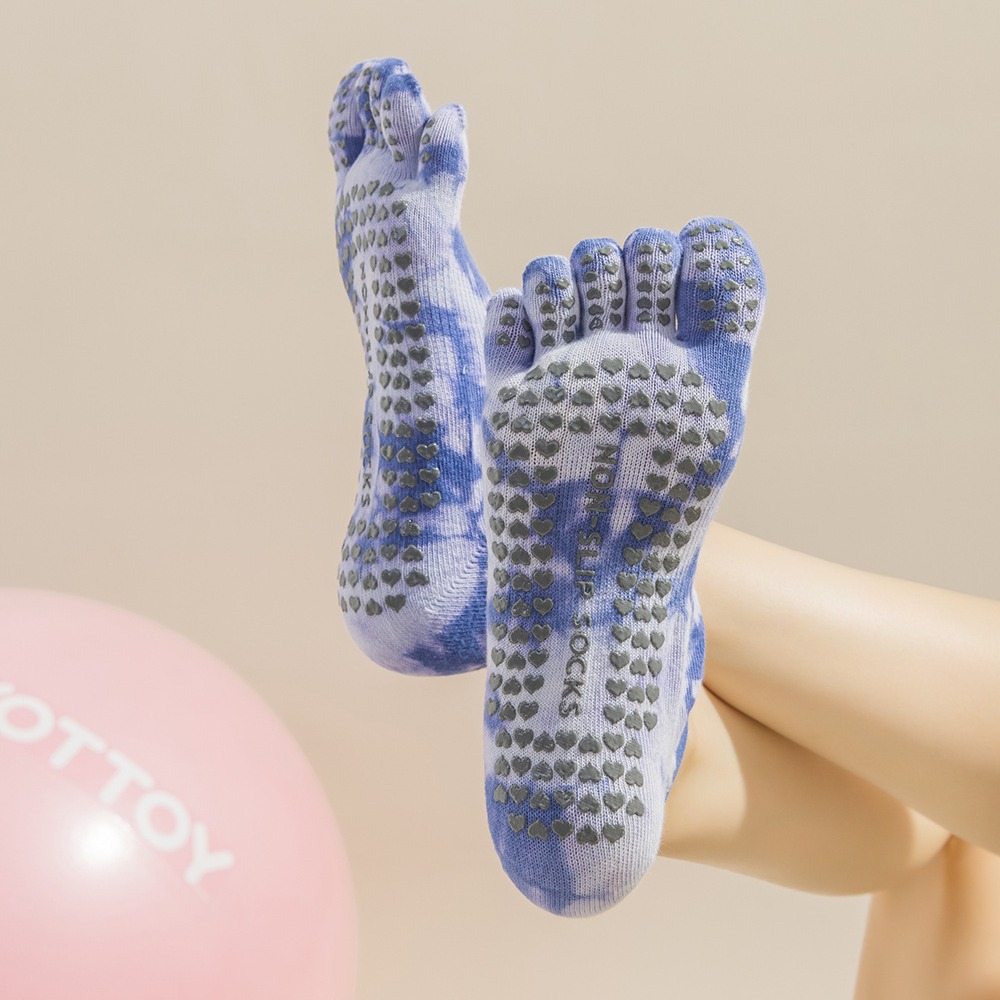 Women's Tie-Dye Five-Finger Gr - огляд і ціна Grip Sock Yoga